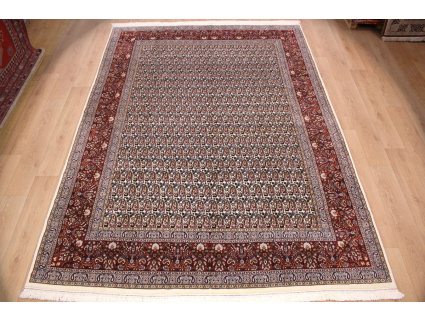 Hand-knotted Persian carpet "Moud" with silk 345x245 cm