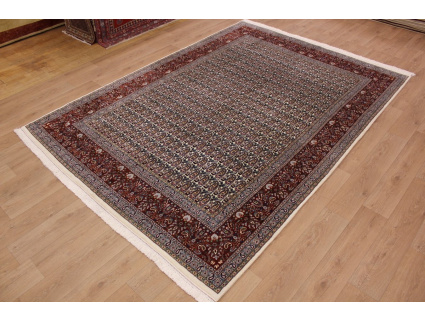 Hand-knotted Persian carpet "Moud" with silk 345x245 cm