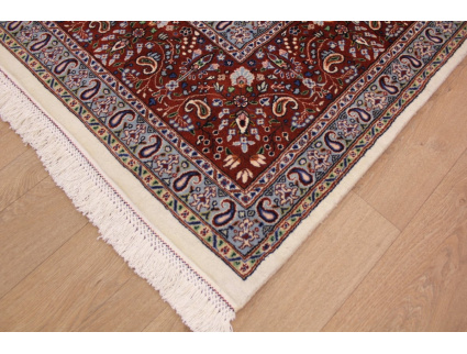 Hand-knotted Persian carpet "Moud" with silk 345x245 cm