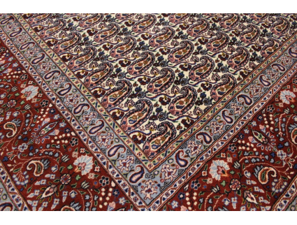 Hand-knotted Persian carpet "Moud" with silk 345x245 cm