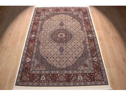 Persian carpet "Moud" with silk 290x205 cm Beige