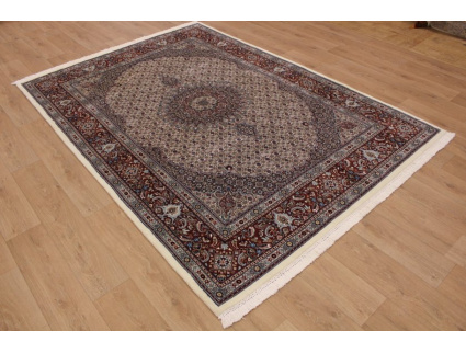 Persian carpet "Moud" with silk 290x205 cm Beige