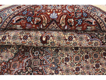 Persian carpet "Moud" with silk 290x205 cm Beige