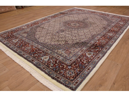 Persian carpet "Moud" with silk 290x205 cm Beige