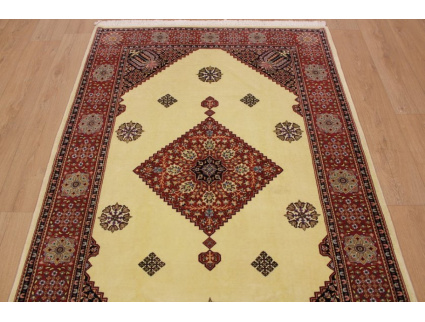 Persian carpet "Ghom" virgin wool 210x145 cm