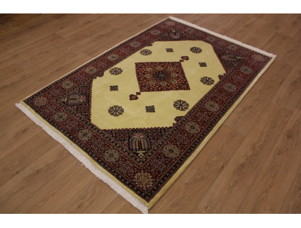 Persian carpet "Ghom" virgin wool 210x145 cm