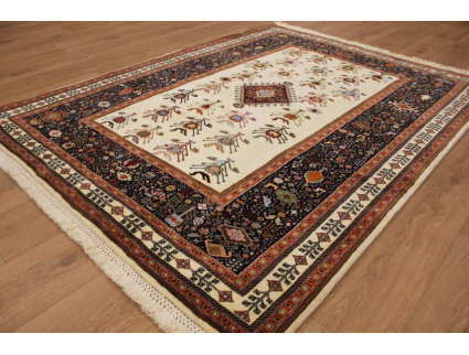 Persian carpet "Ghashghai" pure wool 205x155 cm