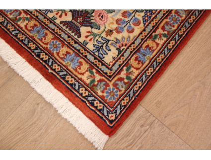 Persian Runner Waramin with silk 160x50 cm Beige