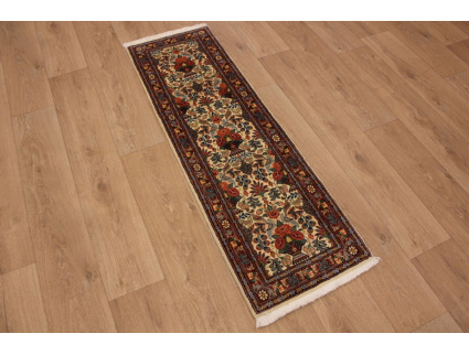 Persian Runner Waramin with silk 150x50 cm Beige