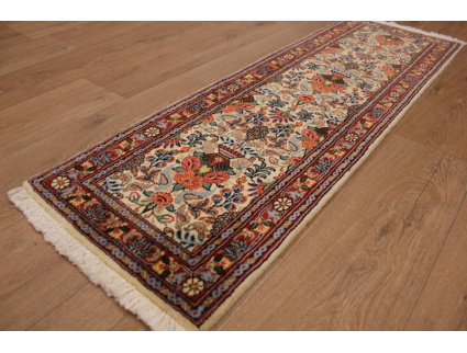 Persian Runner Waramin with silk 150x50 cm Beige