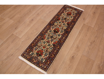 Persian Runner Waramin with silk 150x50 cm Beige