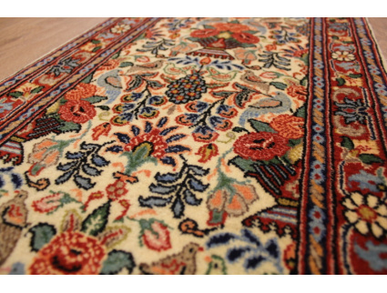 Persian Runner Waramin with silk 150x50 cm Beige