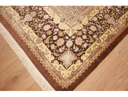 Persian carpet Ghom pure silk 306x200 cm