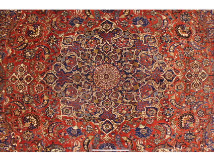 Antiker Perserteppich Isfahan ca. 70 Jahre alt 459x300 cm Rot