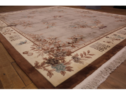 Oriental carpet "China" oversize 488x411 cm Grey