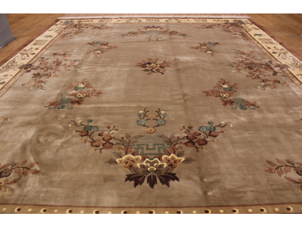 Oriental carpet "China" oversize 488x411 cm Grey