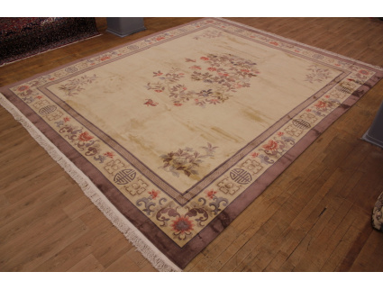 Chinesischer Teppich XXL 488x411 cm Beige