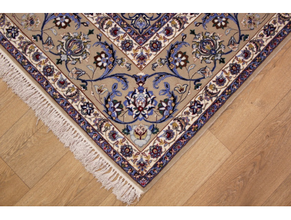 Perser Teppich "Isfahan" mit Seide 210x210 cm