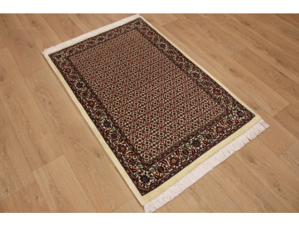 Persian carpet "Bijar" with Silk 140x95 cm oriental rug