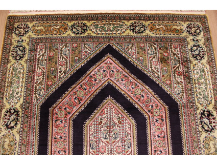 Old Persian carpet Qum pure silk 168x113 cm