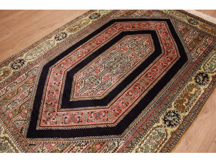 Old Persian carpet Qum pure silk 168x113 cm