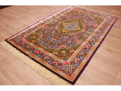 Persian carpet Ghom pure Silk 202x132 cm