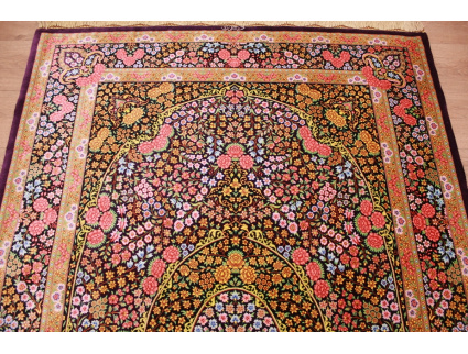 Persian carpet Ghom pure Silk 202x132 cm