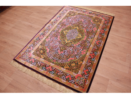 Persian carpet Ghom pure Silk 202x132 cm