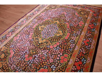 Persian carpet Ghom pure Silk 202x132 cm