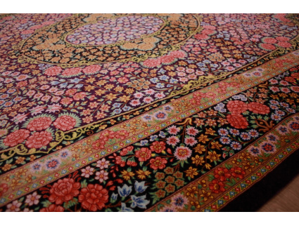 Persian carpet Ghom pure Silk 202x132 cm