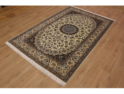 Fine Persian carpet Nain 6la with  silk 305x205 cm