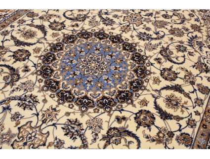 Fine Persian carpet Nain 6la with  silk 305x205 cm