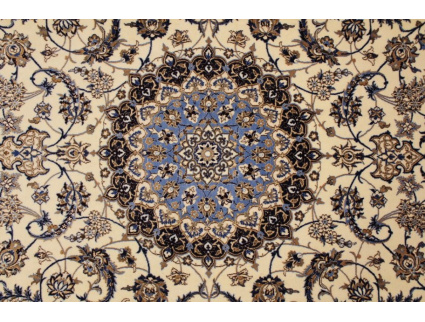 Fine Persian carpet Nain 6la with  silk 305x205 cm