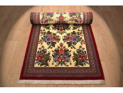 Persian carpet runner "Ghom" virgin wool 290x86 cm