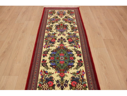 Persian carpet runner "Ghom" virgin wool 290x86 cm