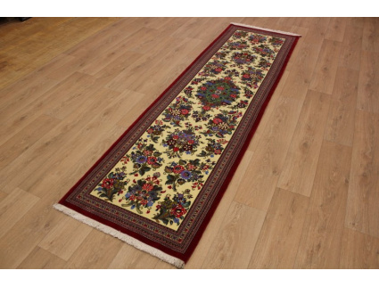 Persian carpet runner "Ghom" virgin wool 290x86 cm