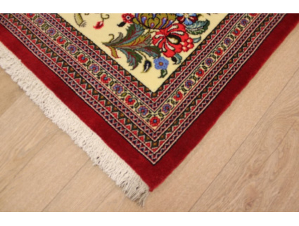 Persian carpet runner "Ghom" virgin wool 290x86 cm