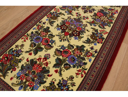 Persian carpet runner "Ghom" virgin wool 290x86 cm