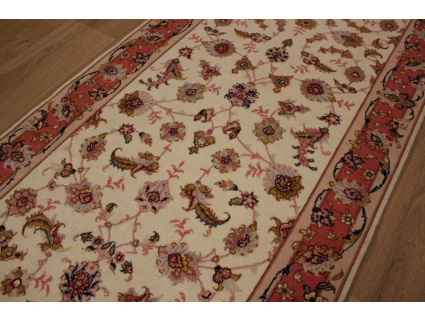 Persian carpet "Taabriz" Runner with Silk 237x80 cm