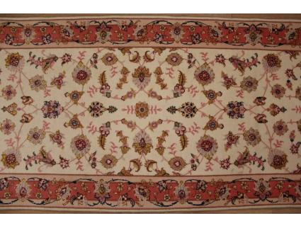 Persian carpet "Taabriz" Runner with Silk 237x80 cm