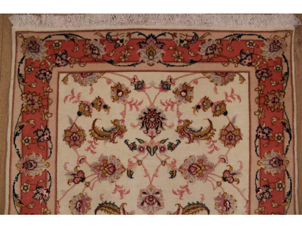 Persian carpet "Taabriz" Runner with Silk 237x80 cm