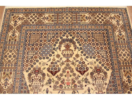 Persian carpet Nain 6la with Silk 240x160 cm Beige