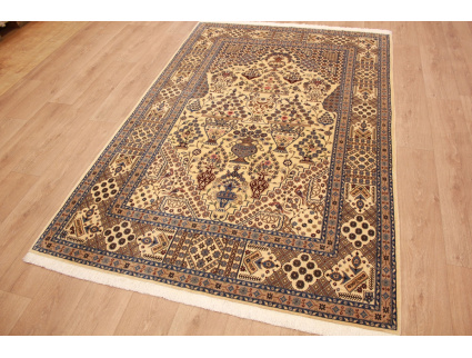 Persian carpet Nain 6la with Silk 240x160 cm Beige