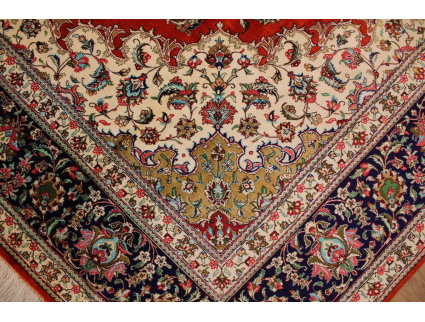 Persian carpet Ghom virgin silk 344x244 cm Red