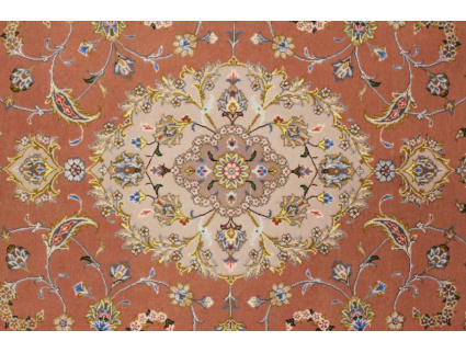 Persian carpet "Kashan" Woolcarpet 218x143 cm