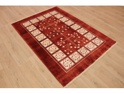 Perser Teppich Gabbeh "Loribaft" 181x134 cm Rot