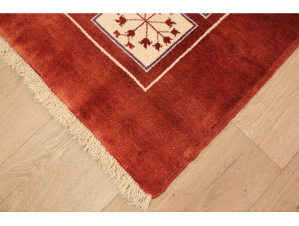 Perser Teppich Gabbeh "Loribaft" 181x134 cm Rot