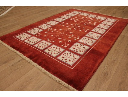 Perser Teppich Gabbeh "Loribaft" 181x134 cm Rot