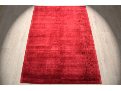 Oriental carpet Loribaf with silk 243x169 cm Red