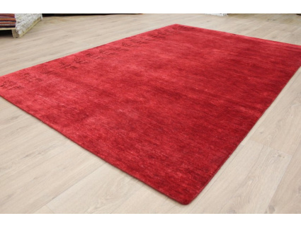 Oriental carpet Loribaf with silk 243x169 cm Red